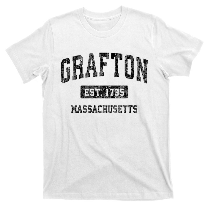 Grafton Massachusetts Ma Vintage Established Sports Design T-Shirt