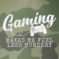 Gaming Makes Me Feel Less Murdery Funny Legacy Tie Dye Trucker Hat