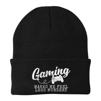 Gaming Makes Me Feel Less Murdery Funny Beanie