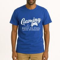 Gaming Makes Me Feel Less Murdery Funny Tall T-Shirt