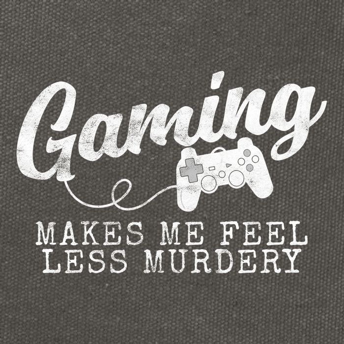 Gaming Makes Me Feel Less Murdery Funny Cotton Canvas Backpack