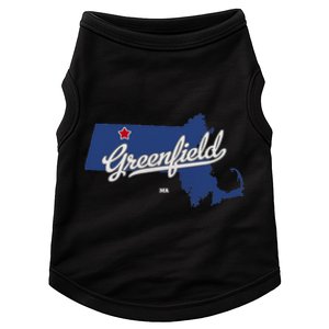 Greenfield Massachusetts MA Map Doggie Tank