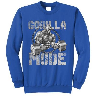 Gorilla Mode Motivation Beast Bodybuilding Gym Animal Gift Sweatshirt