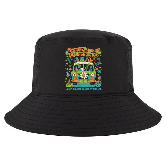 Groovy Mystery Machine Of Diagnostics Lab Tech Lab Week 2025 Cool Comfort Performance Bucket Hat