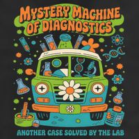 Groovy Mystery Machine Of Diagnostics Lab Tech Lab Week 2025 Cool Comfort Performance Bucket Hat