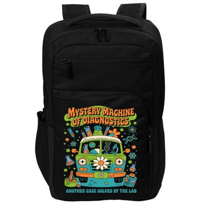 Groovy Mystery Machine Of Diagnostics Lab Tech Lab Week 2025 Impact Tech Backpack