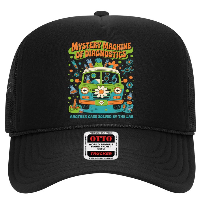 Groovy Mystery Machine Of Diagnostics Lab Tech Lab Week 2025 Trucker Hat