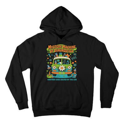 Groovy Mystery Machine Of Diagnostics Lab Tech Lab Week 2025 Tall Hoodie