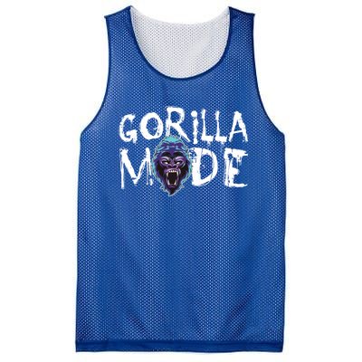 Gorilla Mode Motivation Gym Bodybuilding Success Beast Gift Great Gift Mesh Reversible Basketball Jersey Tank