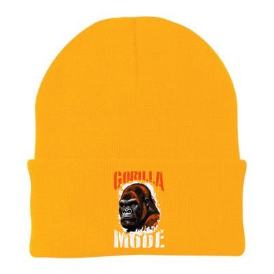 Gorilla Mode Motivation Quote Boxing Beast Gym Mma Fighter Cool Gift Knit Cap Winter Beanie