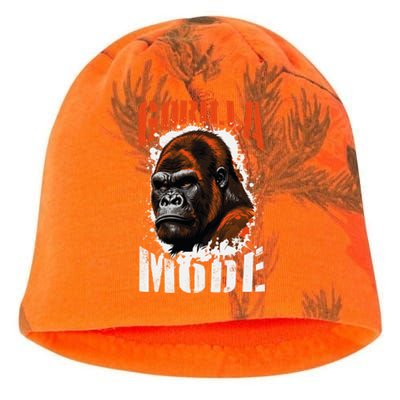 Gorilla Mode Motivation Quote Boxing Beast Gym Mma Fighter Cool Gift Kati - Camo Knit Beanie