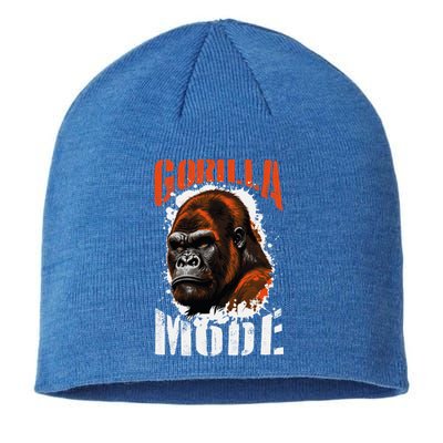 Gorilla Mode Motivation Quote Boxing Beast Gym Mma Fighter Cool Gift Sustainable Beanie