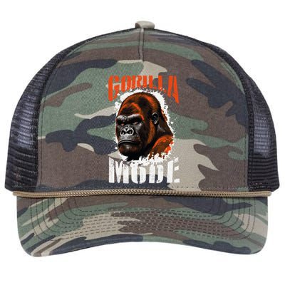 Gorilla Mode Motivation Quote Boxing Beast Gym Mma Fighter Cool Gift Retro Rope Trucker Hat Cap