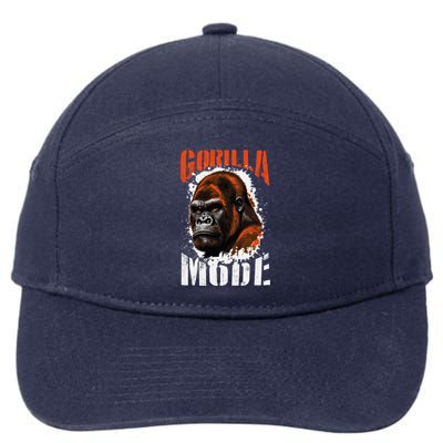 Gorilla Mode Motivation Quote Boxing Beast Gym Mma Fighter Cool Gift 7-Panel Snapback Hat