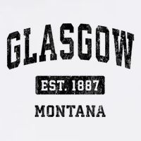 Glasgow Montana Mt Vintage Sports Established Design Button