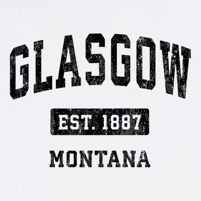 Glasgow Montana Mt Vintage Sports Established Design Button