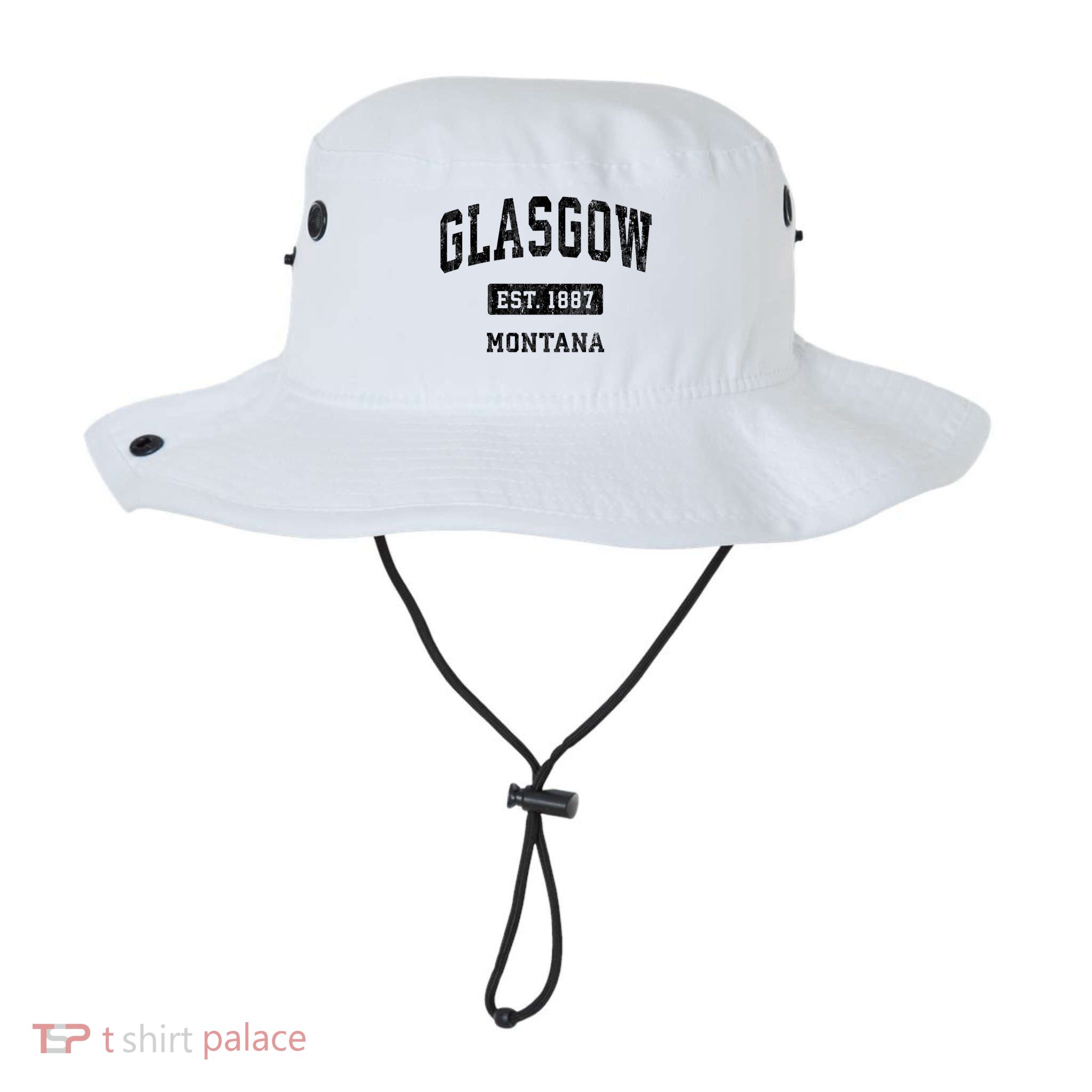 Glasgow Montana Mt Vintage Sports Established Design Bucket Hat