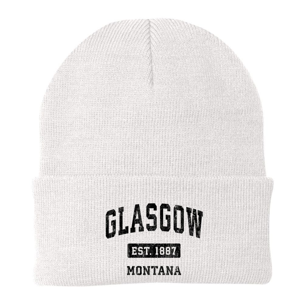 Glasgow Montana Mt Vintage Sports Established Design Beanie