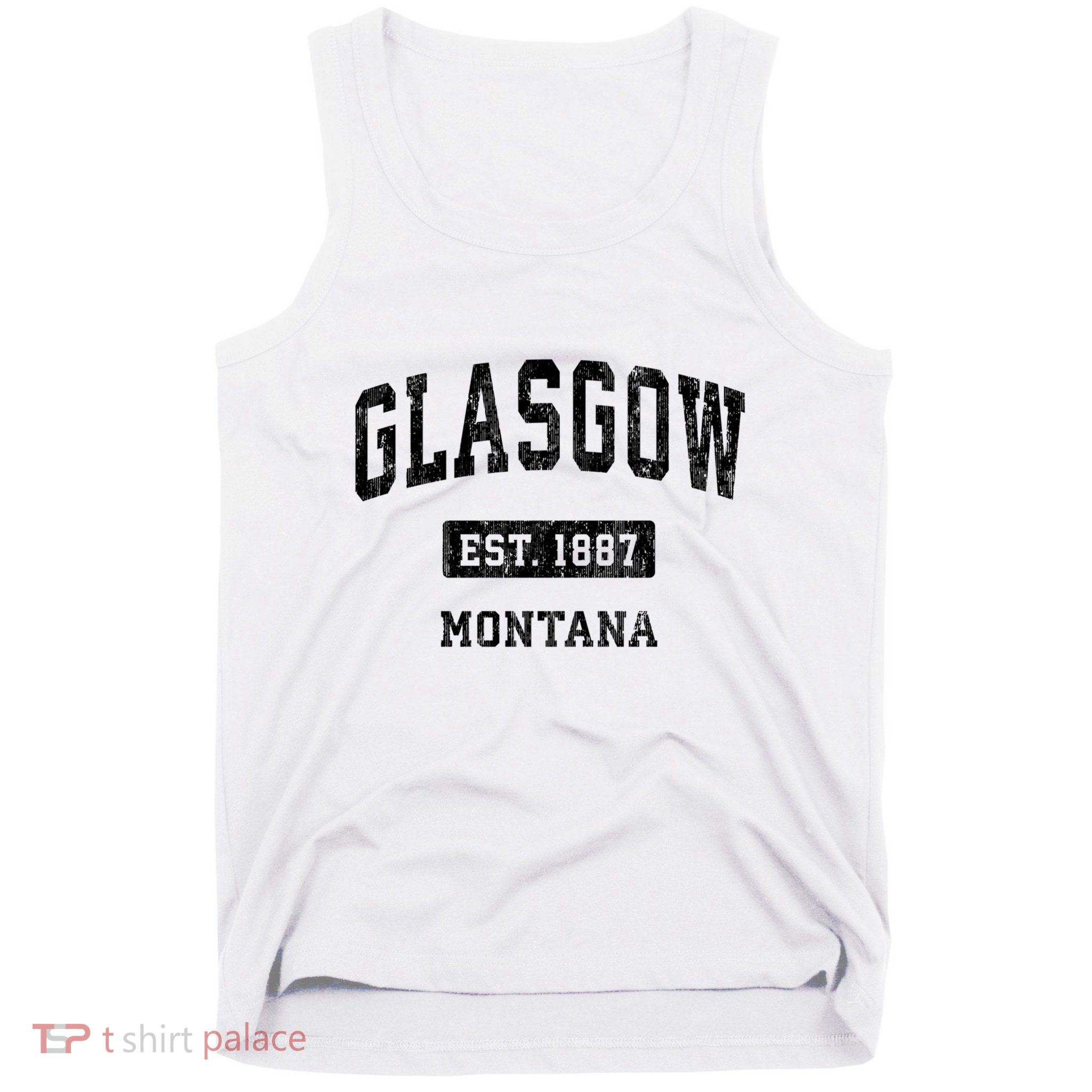 Glasgow Montana Mt Vintage Sports Established Design Tank Top