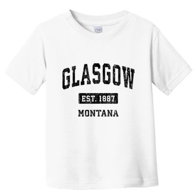 Glasgow Montana Mt Vintage Sports Established Design Toddler T-Shirt