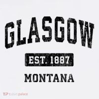 Glasgow Montana Mt Vintage Sports Established Design Womens T-Shirt