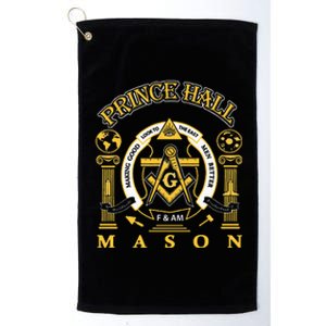 Greats Mason Masonic Prince Hall Masons Presidents Day Gift Platinum Collection Golf Towel