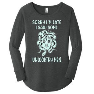 Greek Mythology Medusa Women Women's Perfect Tri Tunic Long Sleeve Shirt