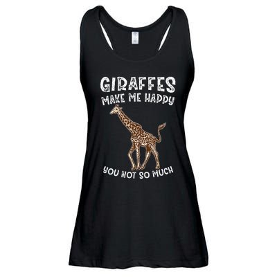 Giraffes Make Me Happy You Not So Much Ladies Essential Flowy Tank