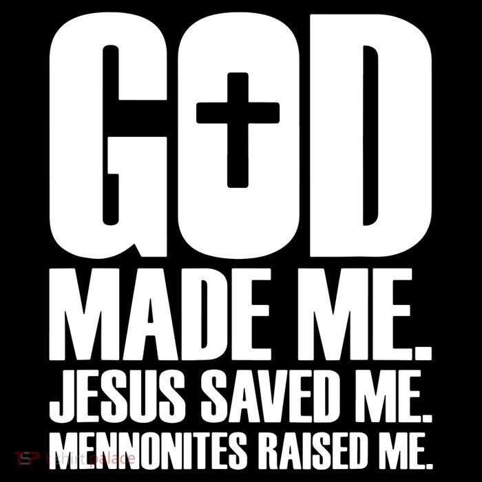 God Made Me Jesus Saved Me Mennonites Raised Me Impact Tech Backpack