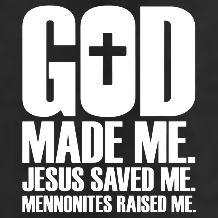 God Made Me Jesus Saved Me Mennonites Raised Me Adult Drive Performance Visor