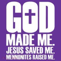 God Made Me Jesus Saved Me Mennonites Raised Me Cooling Performance Long Sleeve Crew