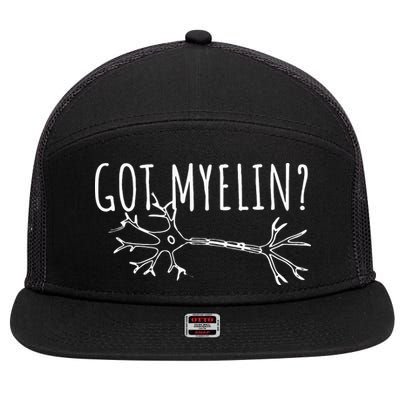 Got Myelin MS Multiple Sclerosis Awareness 7 Panel Mesh Trucker Snapback Hat