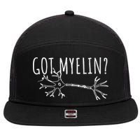 Got Myelin MS Multiple Sclerosis Awareness 7 Panel Mesh Trucker Snapback Hat