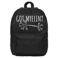 Got Myelin MS Multiple Sclerosis Awareness 16 in Basic Backpack