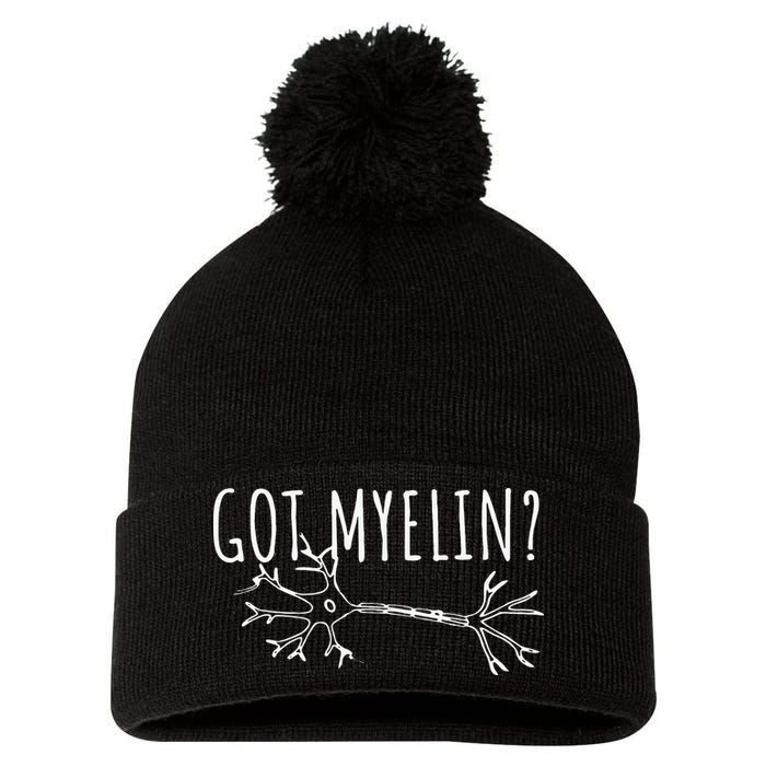 Got Myelin MS Multiple Sclerosis Awareness Pom Pom 12in Knit Beanie