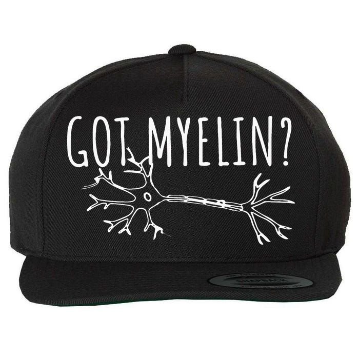 Got Myelin MS Multiple Sclerosis Awareness Wool Snapback Cap