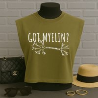 Got Myelin MS Multiple Sclerosis Awareness Garment-Dyed Women's Muscle Tee