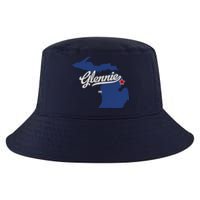 Glennie Michigan MI Map Cool Comfort Performance Bucket Hat