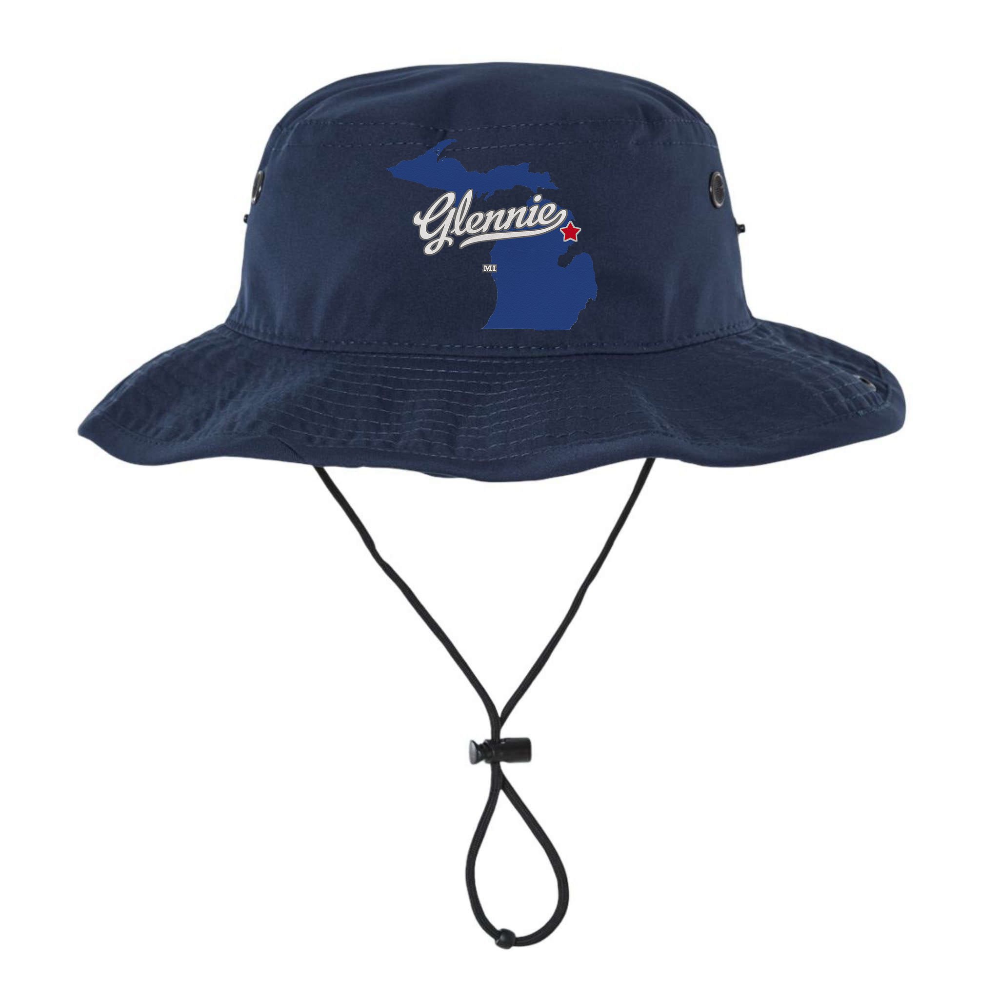 Glennie Michigan MI Map Bucket Hat