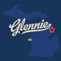 Glennie Michigan MI Map 16 in Basic Backpack