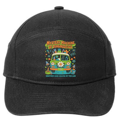 Groovy Mystery Machine Of Diagnostics Lab Tech Lab Week 2025 Gift 7-Panel Snapback Hat