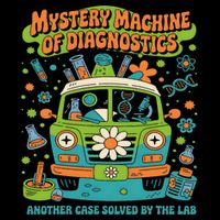 Groovy Mystery Machine Of Diagnostics Lab Tech Lab Week 2025 Gift Drawstring Bag