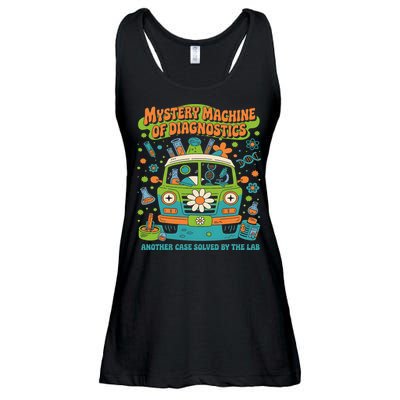 Groovy Mystery Machine Of Diagnostics Lab Tech Lab Week 2025 Gift Ladies Essential Flowy Tank