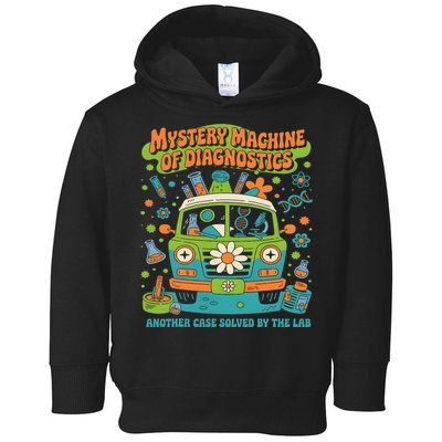 Groovy Mystery Machine Of Diagnostics Lab Tech Lab Week 2025 Gift Toddler Hoodie