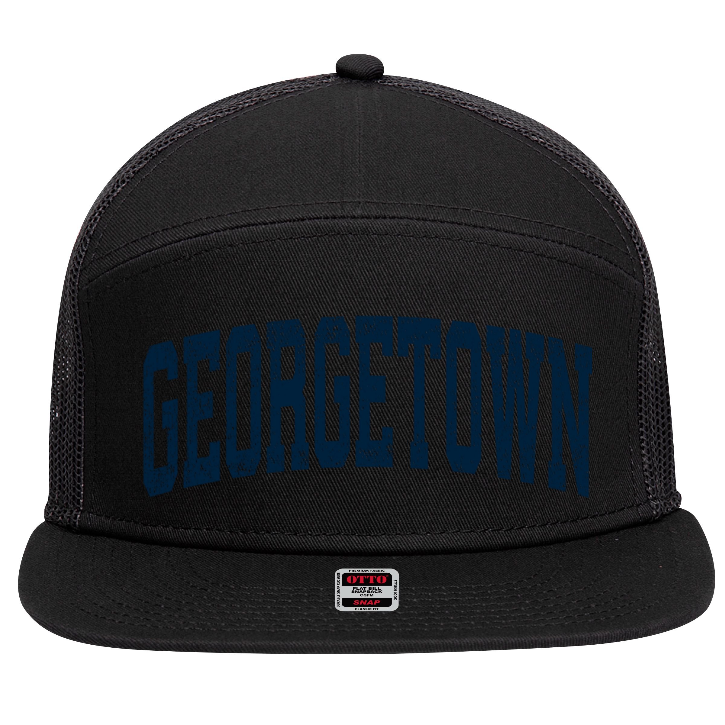 Georgetown Massachusetts Ma Vintage Athletic Sports 7 Panel Mesh Trucker Snapback Hat