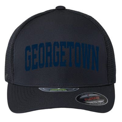 Georgetown Massachusetts Ma Vintage Athletic Sports Flexfit Unipanel Trucker Cap