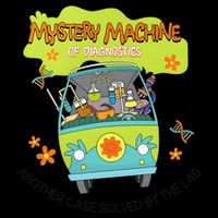 Groovy Mystery Machine Of Diagnostics Lab Tech Lab Week 2025 Gift Drawstring Bag