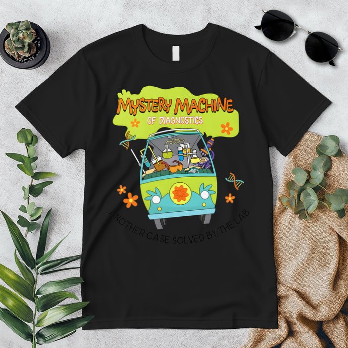 Groovy Mystery Machine Of Diagnostics Lab Tech Lab Week 2025 Gift Premium T-Shirt