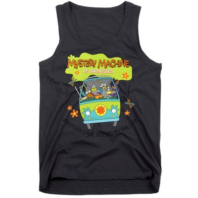 Groovy Mystery Machine Of Diagnostics Lab Tech Lab Week 2025 Gift Tank Top