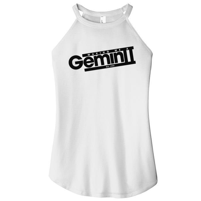 Girlsaloud Making Me A Gemini Est 1985 Women's Perfect Tri Rocker Tank